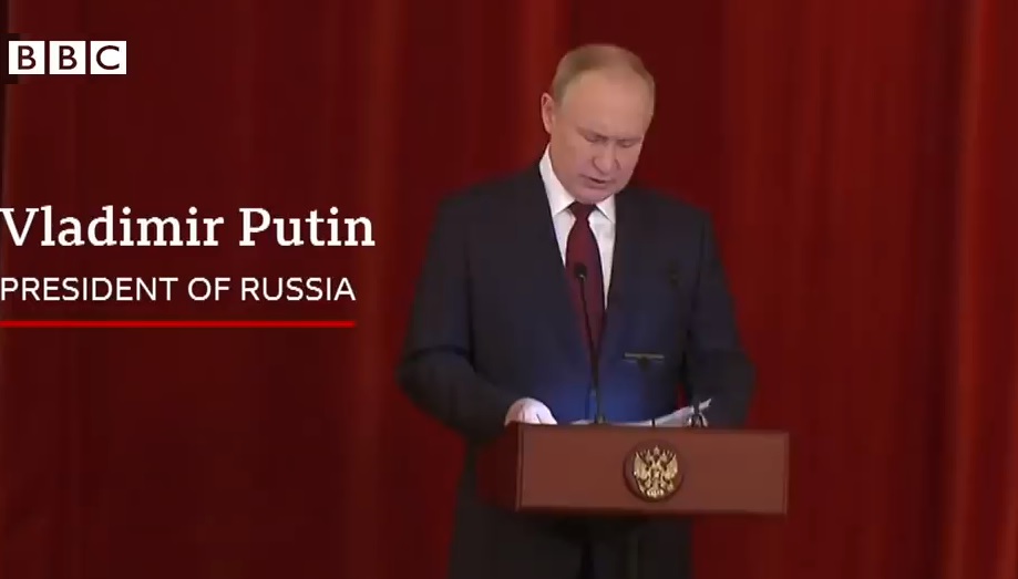 President Putin sounds the alarm on the insane ideas facing humanity on the planet